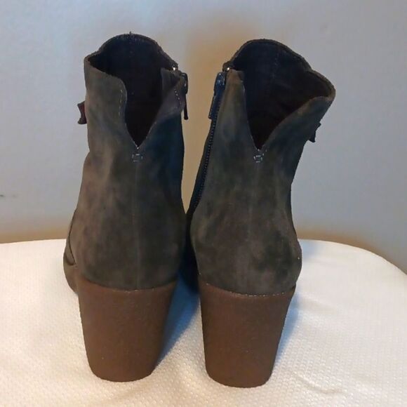 Camper Alicante chocolate brown suede platform bootie boots size EU 37=US 7 - Picture 6 of 9